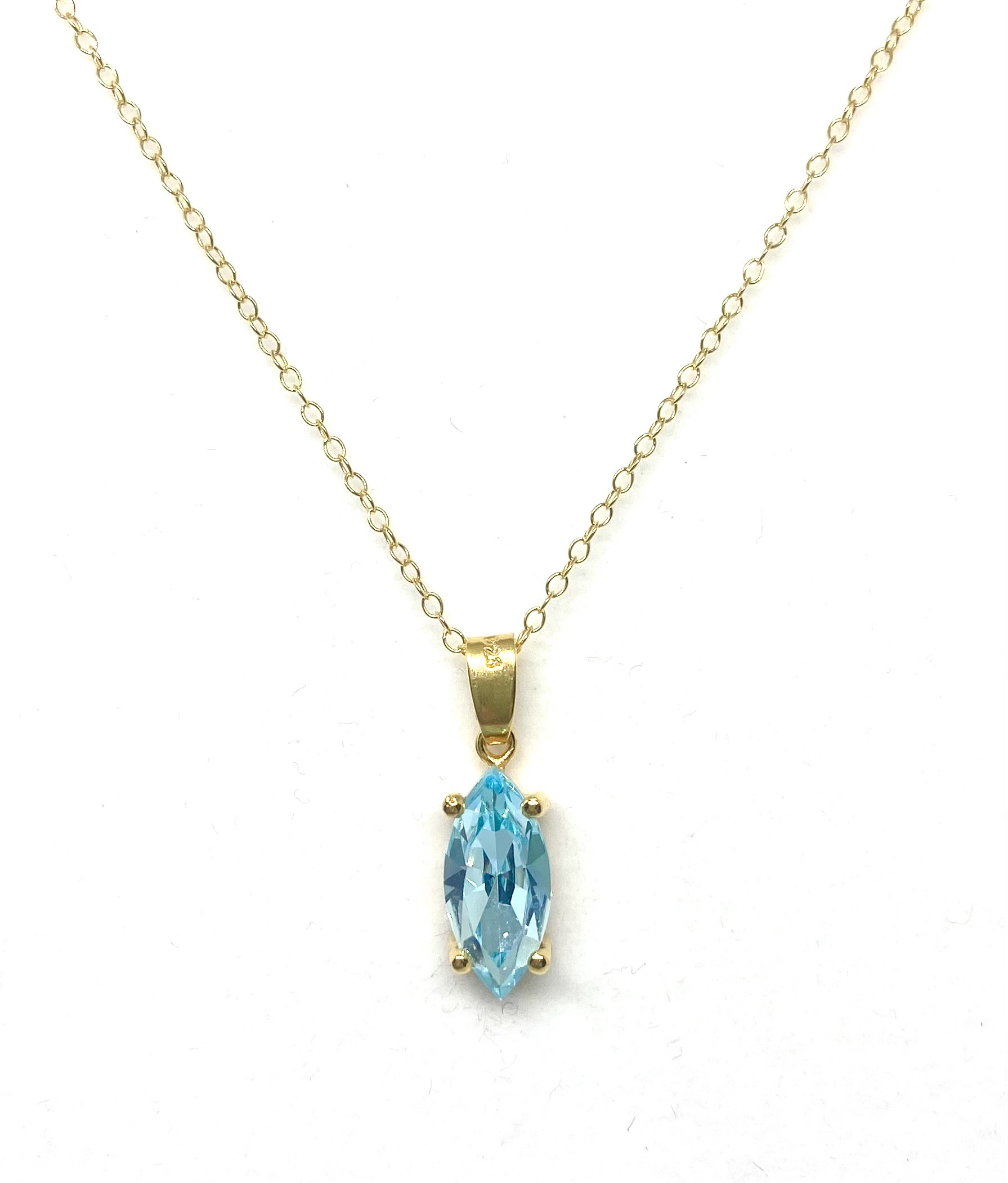 Κολιέ Swarovski μπλέ VOT