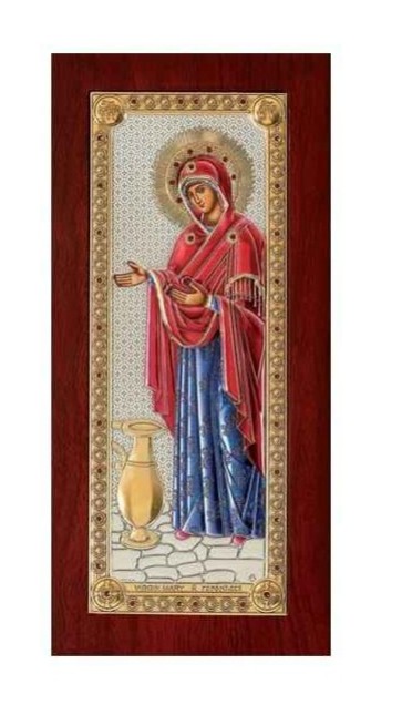 Ασημένια εικόνα Παναγία η Γερόντισσα – Price Silvero