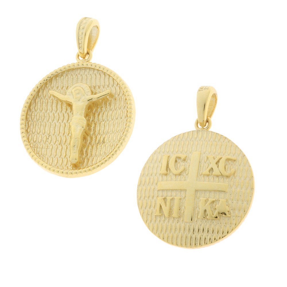 Κωνσταντινάτο χρυσό ICXC NIKA & Ιησούς Κ9/375