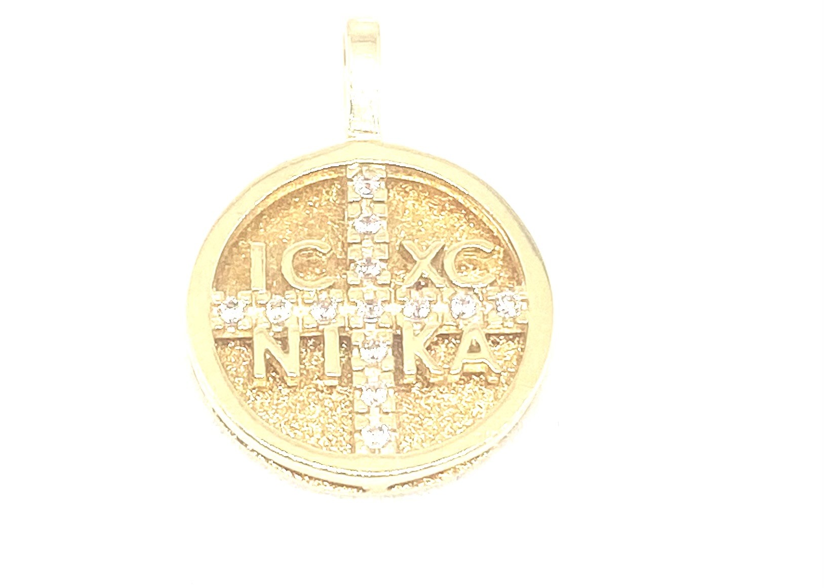Αγιοκωνστάντινο με ζιργκόν ICXC NIKA Κ14/585