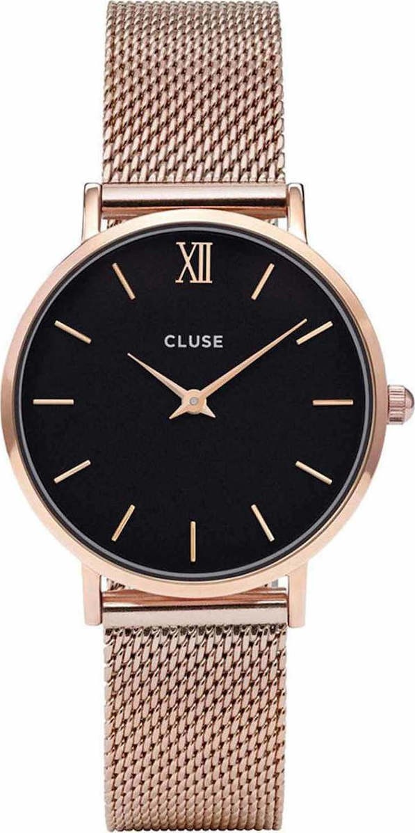 CLUSE Minuit Mesh Rose Gold Black/Rose gold
