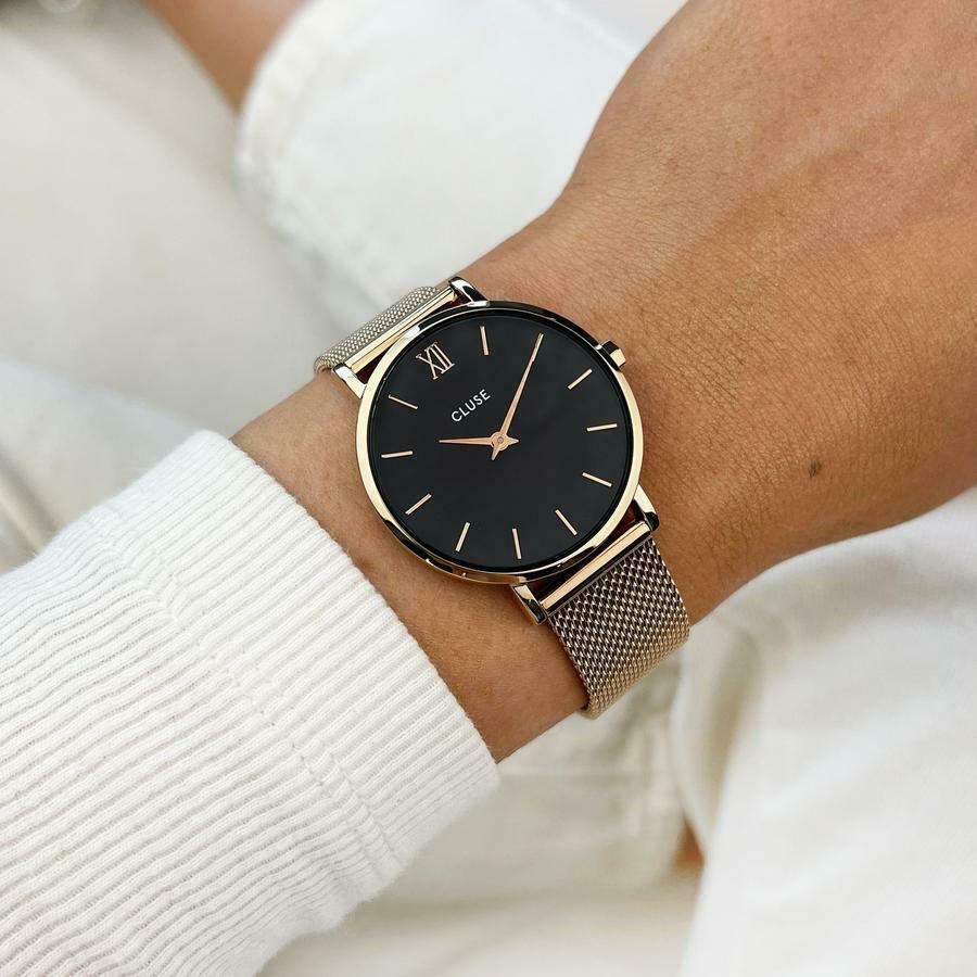 Μικρογραφία: CLUSE Minuit Mesh Rose Gold Black/Rose gold