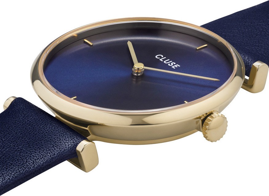 CLUSE Triomphe Blue Leather Strap